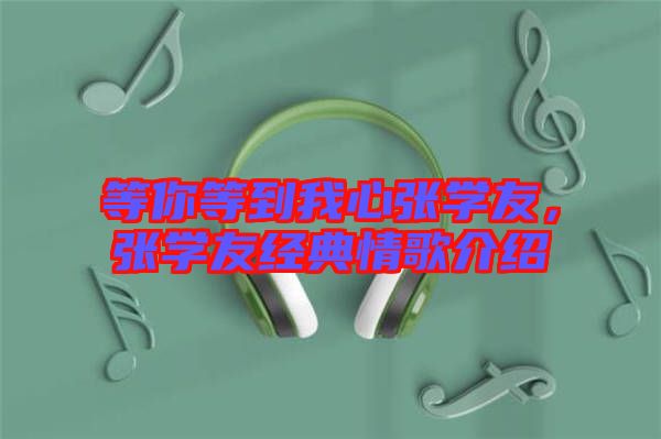 等你等到我心張學(xué)友，張學(xué)友經(jīng)典情歌介紹