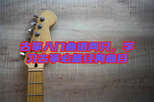 古箏入門曲譜兩只，學習古箏必備經(jīng)典曲目