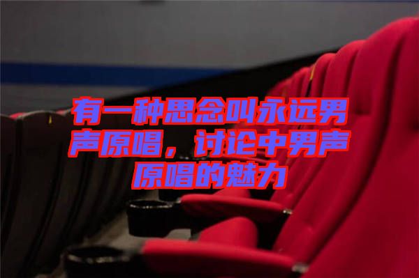 有一種思念叫永遠(yuǎn)男聲原唱，討論中男聲原唱的魅力