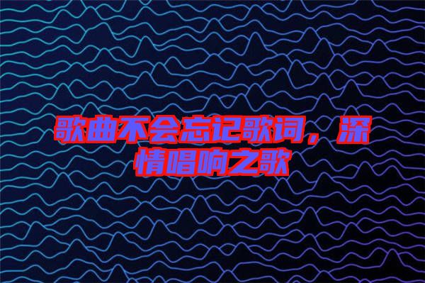 歌曲不會(huì)忘記歌詞，深情唱響之歌