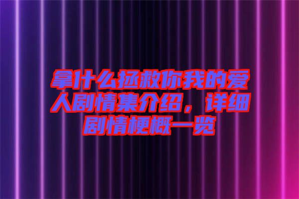 拿什么拯救你我的愛人劇情集介紹，詳細劇情梗概一覽