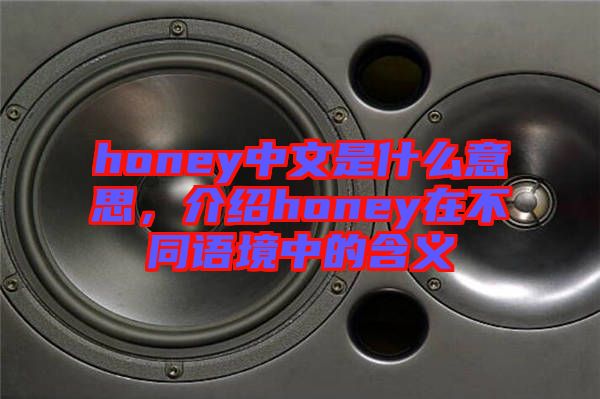 honey中文是什么意思，介紹honey在不同語境中的含義