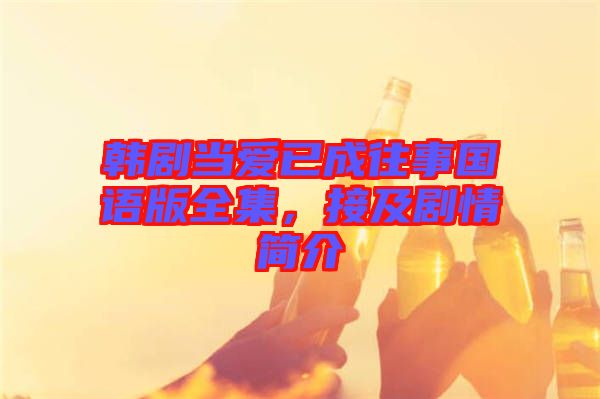 韓劇當(dāng)愛已成往事國語版全集，接及劇情簡介