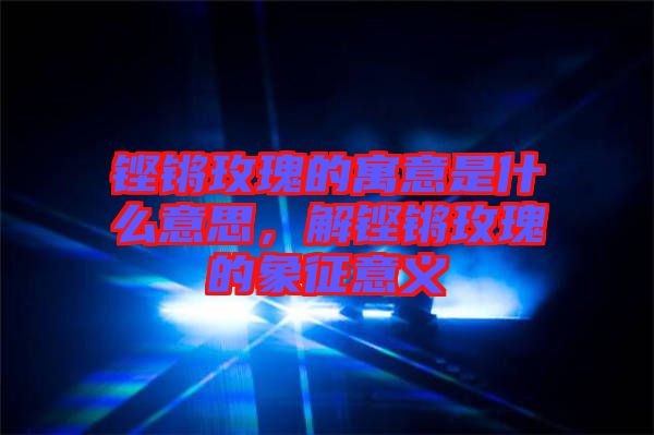 鏗鏘玫瑰的寓意是什么意思，解鏗鏘玫瑰的象征意義