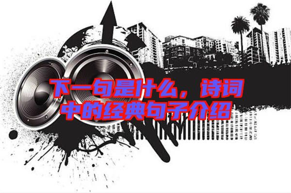 下一句是什么，詩詞中的經(jīng)典句子介紹