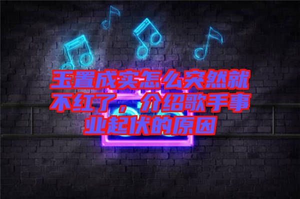 玉置成實(shí)怎么突然就不紅了，介紹歌手事業(yè)起伏的原因