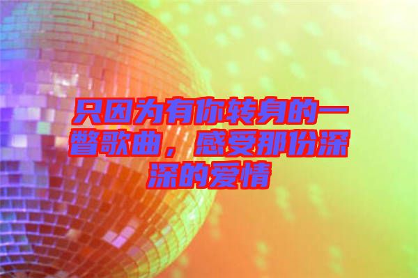 只因為有你轉(zhuǎn)身的一瞥歌曲，感受那份深深的愛情