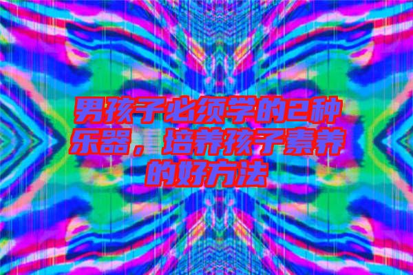 男孩子必須學(xué)的2種樂器，培養(yǎng)孩子素養(yǎng)的好方法