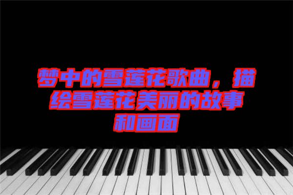 夢(mèng)中的雪蓮花歌曲，描繪雪蓮花美麗的故事和畫(huà)面
