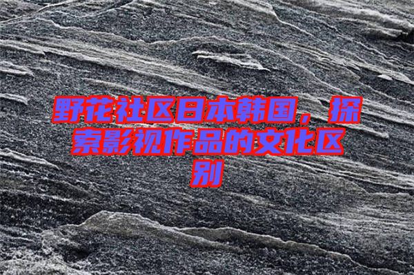 野花社區(qū)日本韓國，探索影視作品的文化區(qū)別