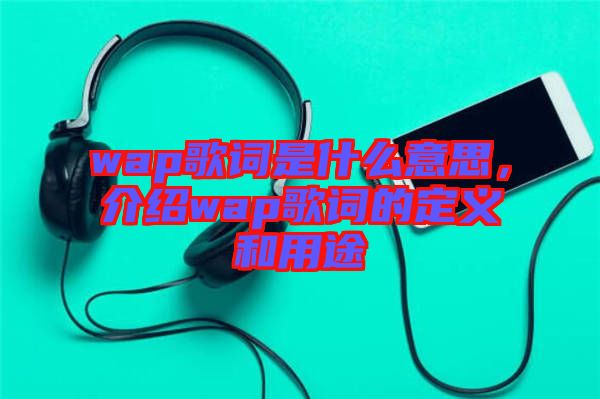 wap歌詞是什么意思，介紹wap歌詞的定義和用途