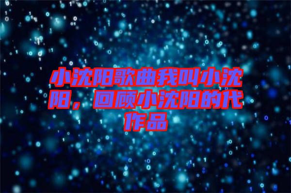 小沈陽歌曲我叫小沈陽，回顧小沈陽的代作品