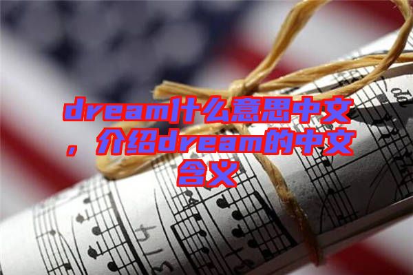 dream什么意思中文，介紹dream的中文含義
