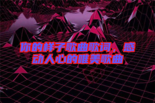 你的樣子歌曲歌詞，感動人心的唯美歌曲