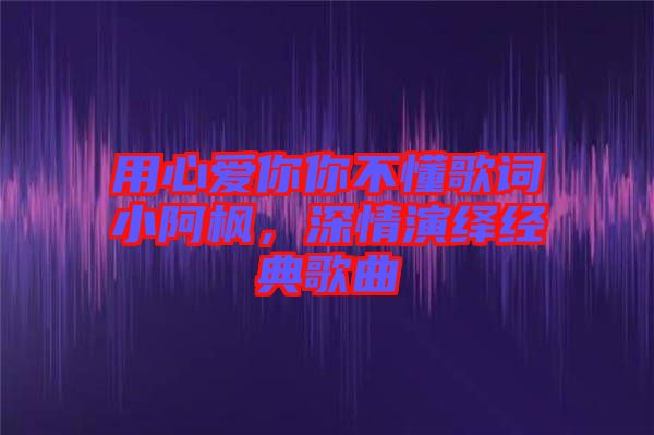 用心愛你你不懂歌詞小阿楓，深情演繹經(jīng)典歌曲