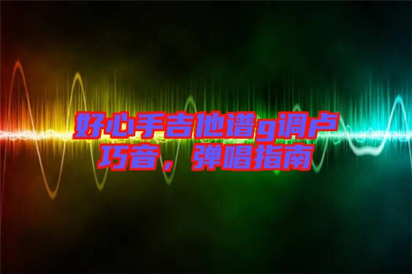 好心手吉他譜g調(diào)盧巧音，彈唱指南