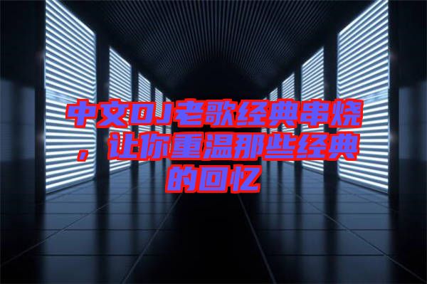 中文DJ老歌經(jīng)典串燒，讓你重溫那些經(jīng)典的回憶