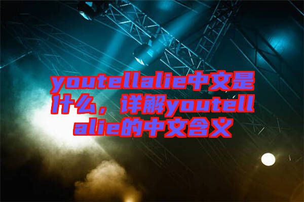 youtellalie中文是什么，詳解youtellalie的中文含義