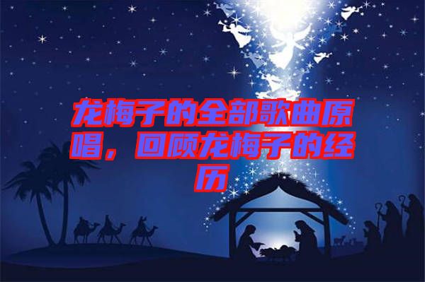 龍梅子的全部歌曲原唱，回顧龍梅子的經(jīng)歷