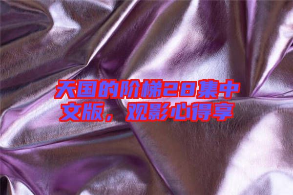 天國(guó)的階梯28集中文版，觀影心得享