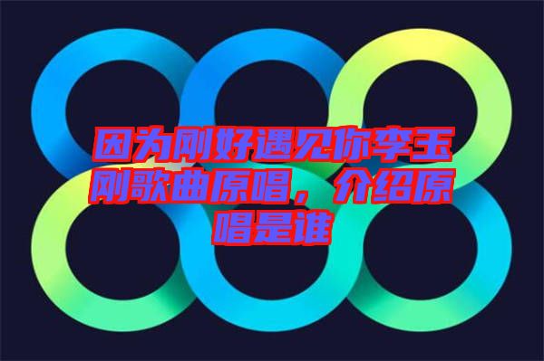 因?yàn)閯偤糜鲆?jiàn)你李玉剛歌曲原唱，介紹原唱是誰(shuí)