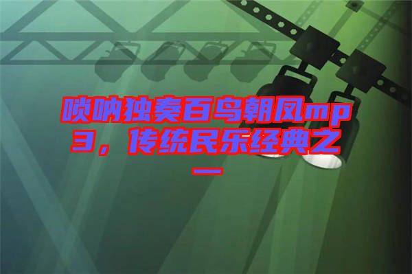 嗩吶獨(dú)奏百鳥朝鳳mp3，傳統(tǒng)民樂經(jīng)典之一