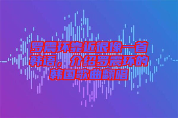 羅震環(huán)靠近很像一首韓語(yǔ)，介紹羅震環(huán)的韓國(guó)歌曲翻唱