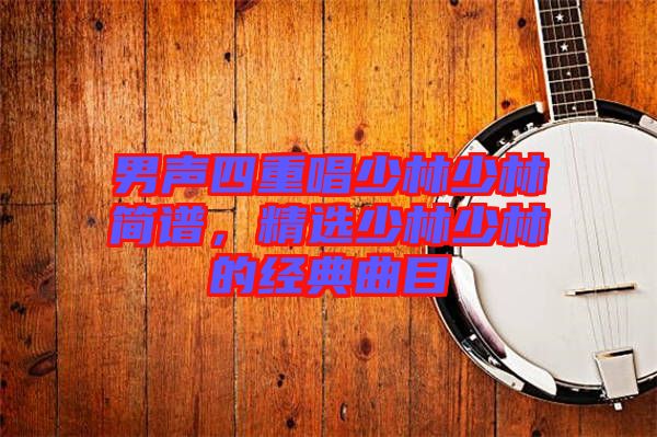男聲四重唱少林少林簡譜，精選少林少林的經(jīng)典曲目