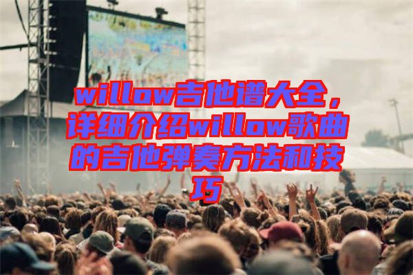 willow吉他譜大全，詳細介紹willow歌曲的吉他彈奏方法和技巧