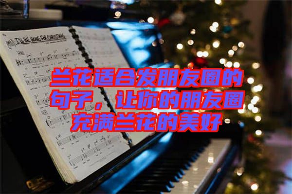 蘭花適合發(fā)朋友圈的句子，讓你的朋友圈充滿蘭花的美好