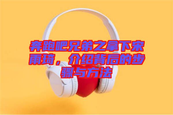 奔跑吧兄弟之拿下宋雨琦，介紹背后的步驟與方法