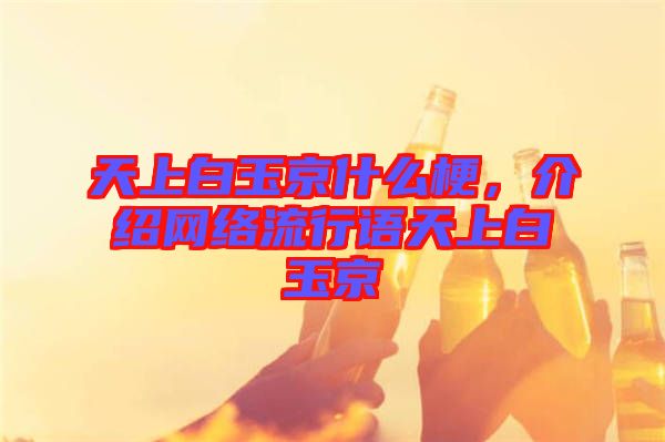 天上白玉京什么梗，介紹網(wǎng)絡(luò)流行語天上白玉京