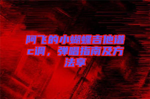 阿飛的小蝴蝶吉他譜c調(diào)，彈唱指南及方法享