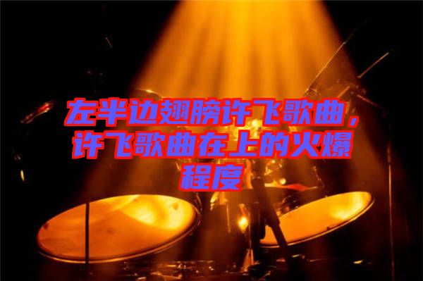 左半邊翅膀許飛歌曲，許飛歌曲在上的火爆程度