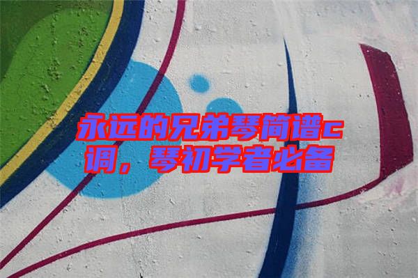 永遠的兄弟琴簡譜c調(diào)，琴初學者必備