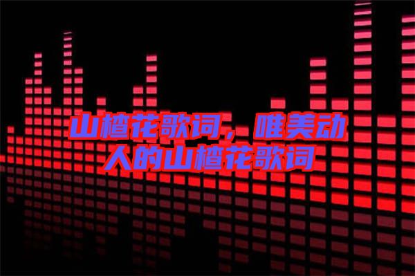 山楂花歌詞，唯美動(dòng)人的山楂花歌詞