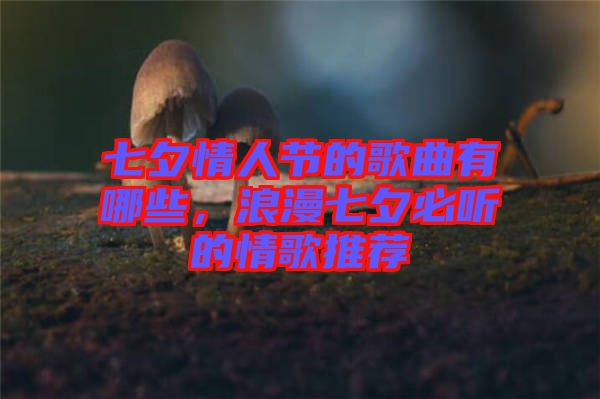 七夕情人節(jié)的歌曲有哪些，浪漫七夕必聽的情歌推薦