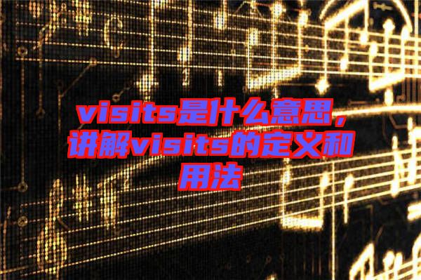 visits是什么意思，講解visits的定義和用法