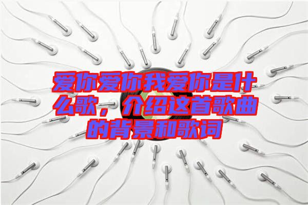 愛(ài)你愛(ài)你我愛(ài)你是什么歌，介紹這首歌曲的背景和歌詞