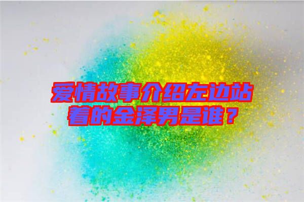 愛情故事介紹左邊站著的金澤男是誰？