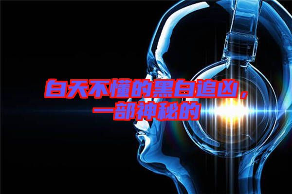 白天不懂的黑白追兇，一部神秘的