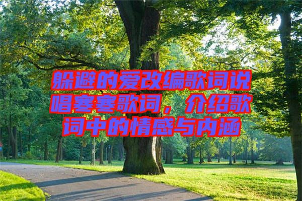 躲避的愛(ài)改編歌詞說(shuō)唱寒寒歌詞，介紹歌詞中的情感與內(nèi)涵