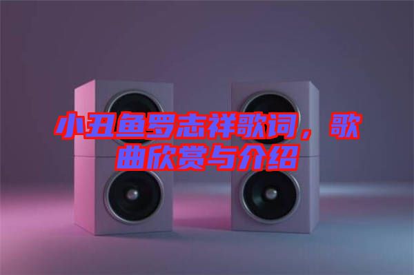 小丑魚羅志祥歌詞，歌曲欣賞與介紹