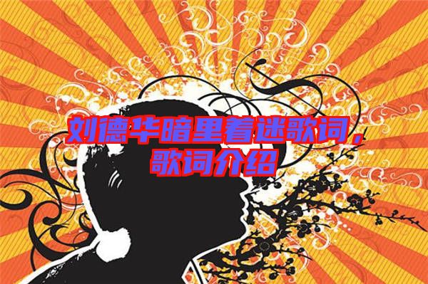 劉德華暗里著迷歌詞，歌詞介紹