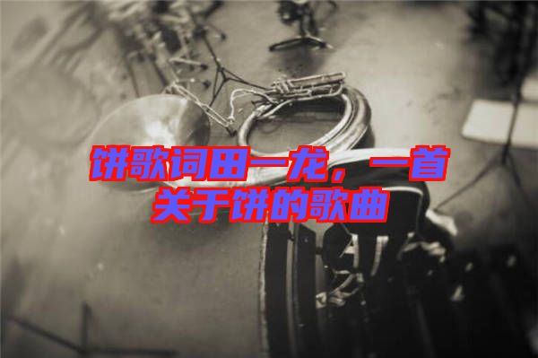 餅歌詞田一龍，一首關于餅的歌曲