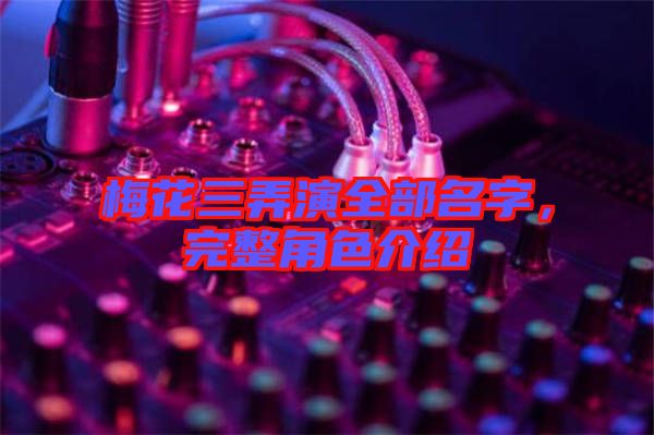 梅花三弄演全部名字，完整角色介紹