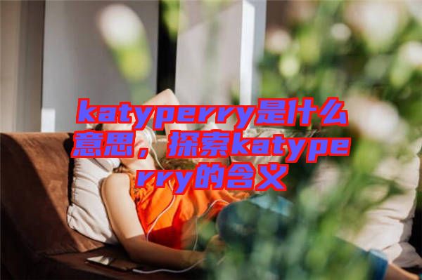 katyperry是什么意思，探索katyperry的含義