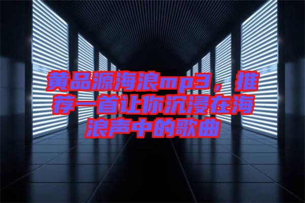 黃品源海浪mp3，推薦一首讓你沉浸在海浪聲中的歌曲