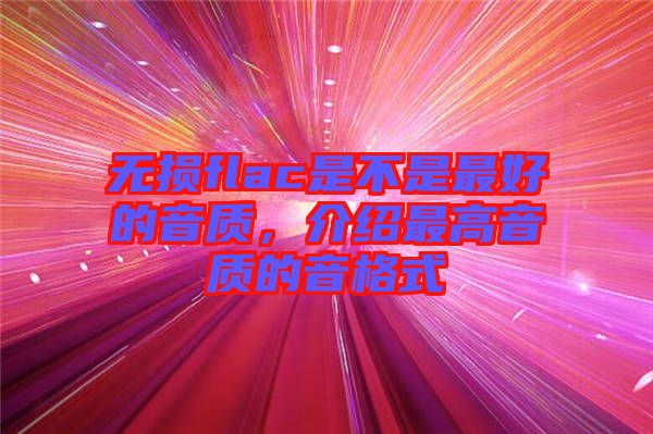 無損flac是不是最好的音質(zhì)，介紹最高音質(zhì)的音格式