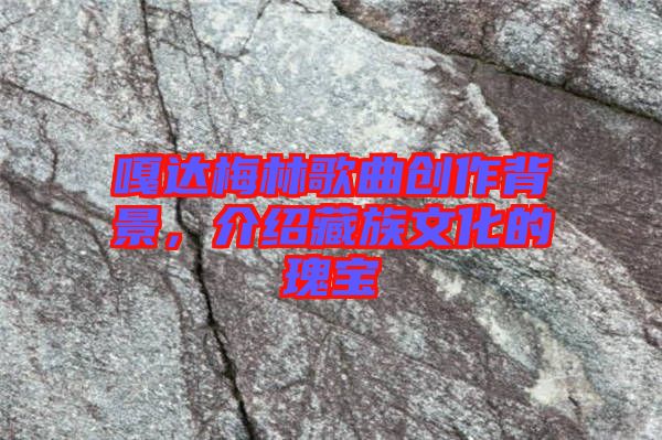 嘎達(dá)梅林歌曲創(chuàng)作背景，介紹藏族文化的瑰寶